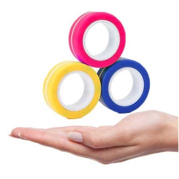 3-Pack Magnetische Ring Fidget Spinner - Anti Stress Hand, Verzenden