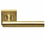 Deurkruk Morris op geveerd rozet PVD mat goud, Ophalen of Verzenden