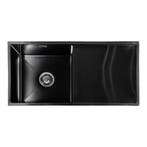 Lendo Online Évier Inox Anthracite 87x44 Égouttoir Intégré