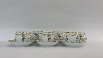 Herend - Tasse (6) - Porcelaine - Ensemble de tasses à café