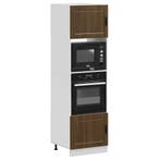 vidaXL Ovenkasten 2 st Porto bewerkt hout bruin eikenkleur, Verzenden, Nieuw