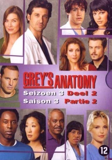 Greys Anatomy seizoen 3 deel 2 (dvd tweedehands film), Ophalen of Verzenden