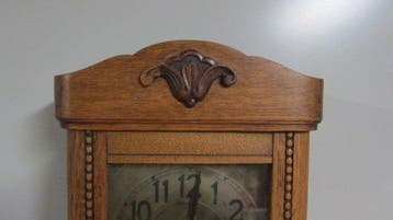 Regulateur wandklok - Vintage - Eik - 1930-1940, Antiek en Kunst