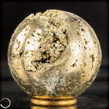 Grote natuurlijke gouden pyriet Sphere/ Druzen- 1115.77 g