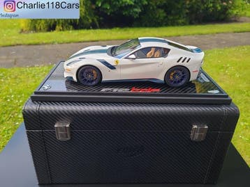 BBR 1:18 - Modelauto - Ferrari F12 TDF – Bianco Tartan, Nieuw