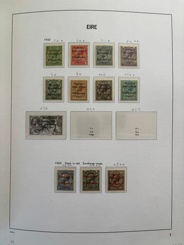 Ierland 1922/1989 - Prachtige verzameling in DAVO I LX album, Gestempeld