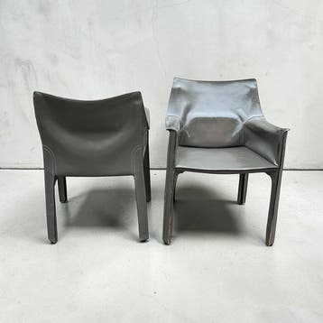 Cassina - Mario Bellini - Stoel (2) - CAB 413 - hoogwaardig