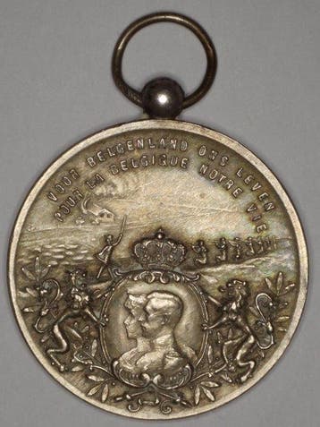 Belgique. Medal 1915 - Support to the Belgian soldiers - by
