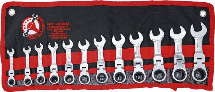 Combinatie ratel Ring Wrench Set, extra kort, Auto diversen, Autogereedschap, Verzenden
