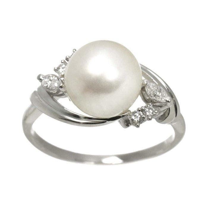 Mikimoto - Ring Platina, Bijoux, Sacs & Beauté, Bagues
