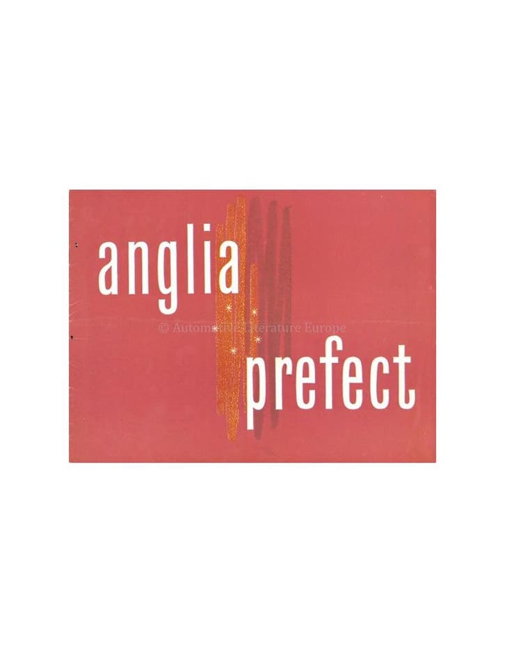 1954 FORD PREFECT & ANGLIA BROCHURE NEDERLANDS, Boeken, Auto's | Folders en Tijdschriften, Ophalen of Verzenden