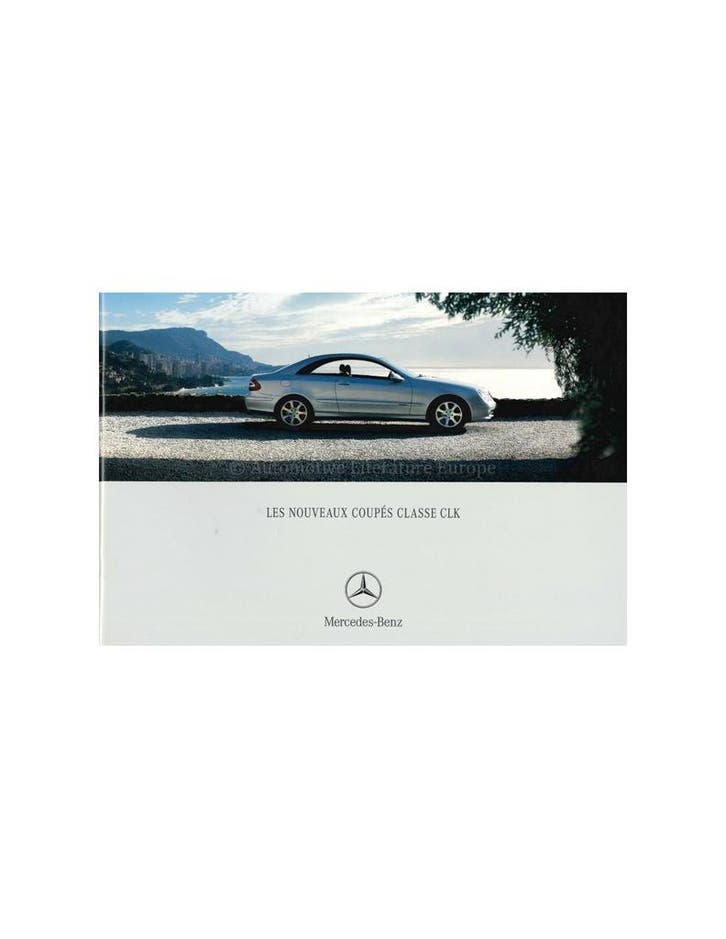 2002 MERCEDES BENZ CLK COUPÉ BROCHURE FRANS, Livres, Autos | Brochures & Magazines