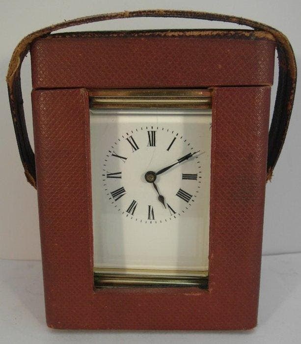 Reisklok (2) Neoclassicisme Koper - 1910-1920, Antiquités & Art, Antiquités | Horloges