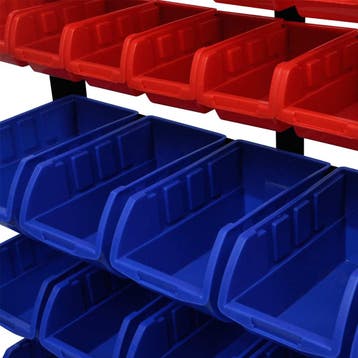 vidaXL Garage opbergrek (Blauw en Rood), Verzenden