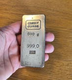 500 gram - Zilver .999 - Credit Suisse, Switzerland (Zonder