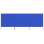 vidaXL Windscherm 3-panelen 400x120 cm stof azuurblauw, Tuin en Terras, Verzenden, Nieuw