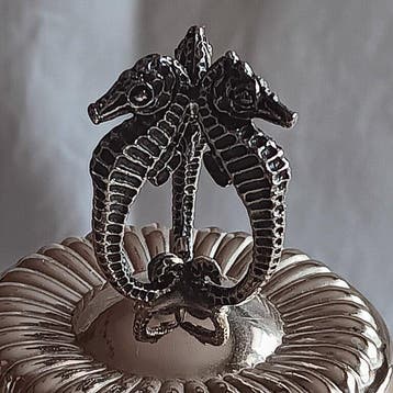 Gebrüder Kühn - Kom op een voet - .925 zilver