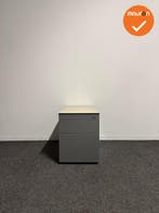 Ahrend Ladeblok - 53x42x80cm - Zilvergrijs - 3 lades - eiken, Ophalen of Verzenden, Kast