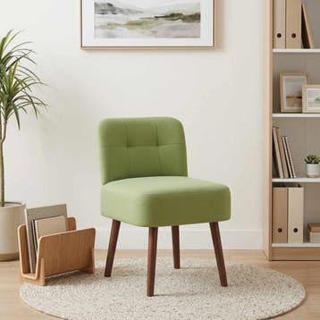 vidaXL Slipperstoel Lichtgroen fluweel, Verzenden, Nieuw