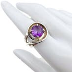 Sans prix de réserve - Bague Argent - Amethyst (Certifié), Bijoux, Sacs & Beauté, Bagues