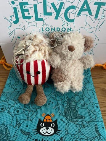 Jellycat - Speelgoed Bashful Bär Schlüsselanhänger -