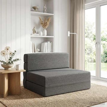 vidaXL Vouwbare Sofa Bed Lichtgrijs 70 x 72 x 60 cm Stof, Verzenden, Nieuw