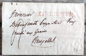 Nederland 1836/1867 - 19e-eeuwse stampless omslagen &, Gestempeld