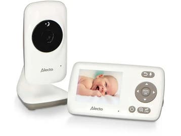 Alecto DVM-71 - Babyfoon met camera - 2.4 scherm - Wit, Verzenden, Zo goed als nieuw