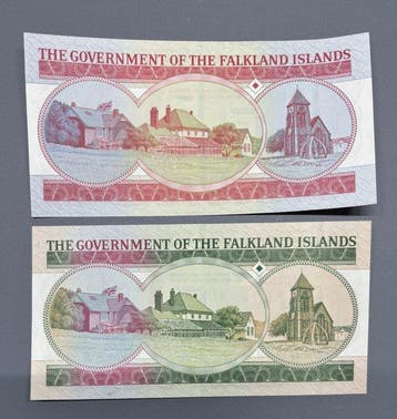 Îles Malouines. - 5, 10 Pounds - 1983/1986 (Sans prix de, Postzegels en Munten, Bankbiljetten | Europa | Niet-Eurobiljetten