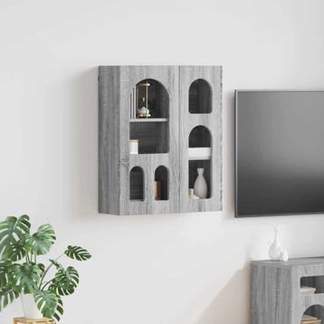 vidaXL Hangkast ELST Grijs Sonoma 59 x 20 x 71,5 cm Bewerkt, Verzenden