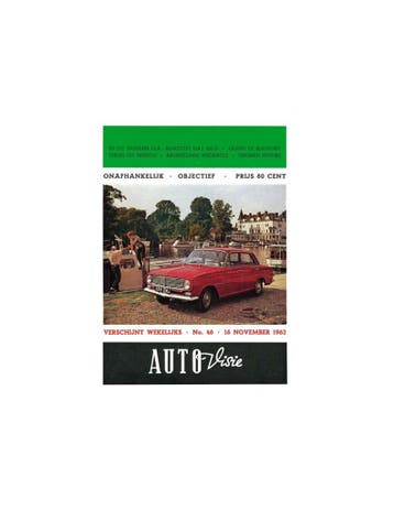 1962 AUTOVISIE MAGAZINE 46 NEDERLANDS, Ophalen of Verzenden, Nieuw
