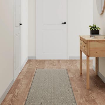 vidaXL Tapijtloper 50x150 cm sisal-look platina, Verzenden, Nieuw