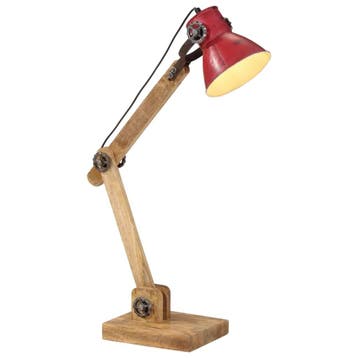 vidaXL Bureaulamp 25 W E27 23x18x96 cm verweerd rood, Verzenden, Nieuw