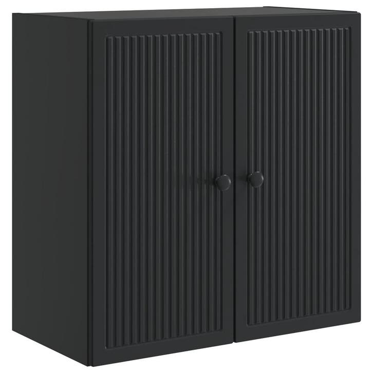 vidaXL Wandkast Zwart 59 x 31 x 60 cm Bewerkt hout, Huis en Inrichting, Kasten | Overige, Nieuw, Verzenden