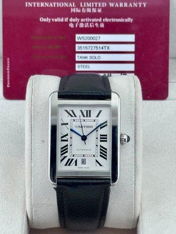 Cartier - Tank Solo XL Automatic - - 3515 - Unisexe -