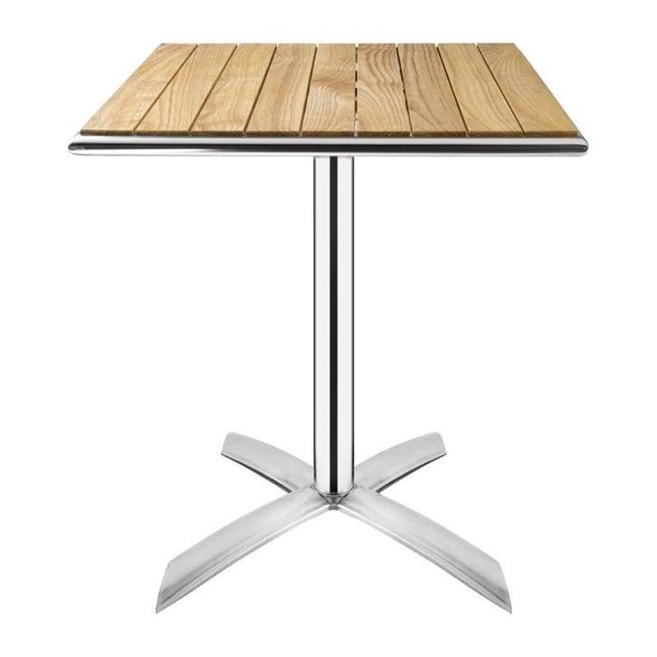 Inklapbare Tafel | Hout/Aluminium | Essenhout Blad |, Zakelijke goederen, Horeca | Keukenapparatuur, Nieuw in verpakking, Verzenden