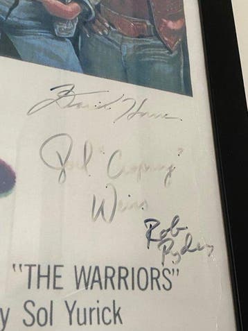 The Warriors (1979) - Original US Poster , signed by 9 Cast, Nieuw