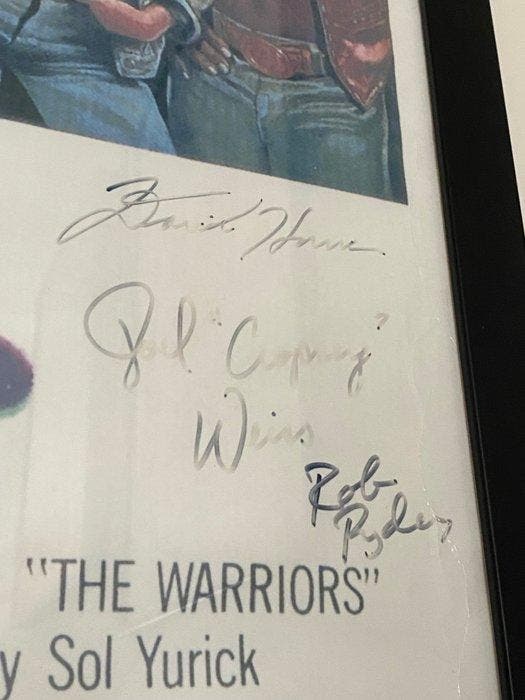 The Warriors (1979) - Original US Poster , signed by 9 Cast, Collections, Cinéma & Télévision