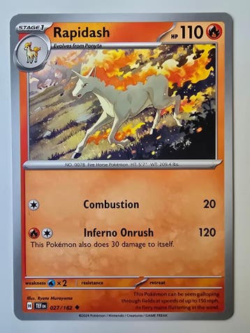 RAPIDASH (TEMPORAL FORCES 027/162) (TRADING CARD)