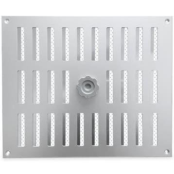 Aluminium afsluitbaar schuifrooster opbouw 300 x 250mm - ALU, Doe-het-zelf en Bouw, Verzenden, Nieuw