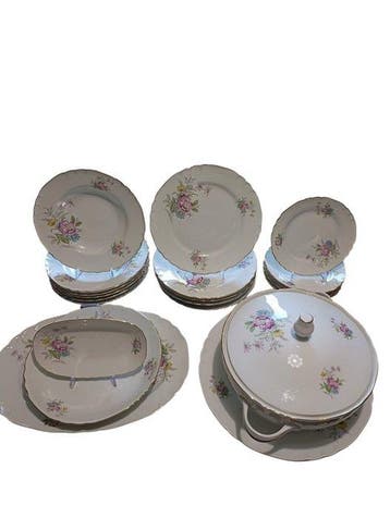 Richard Ginori - Tafelservies voor 6 (23) - Porselein -, Antiek en Kunst, Antiek | Meubels | Tafels