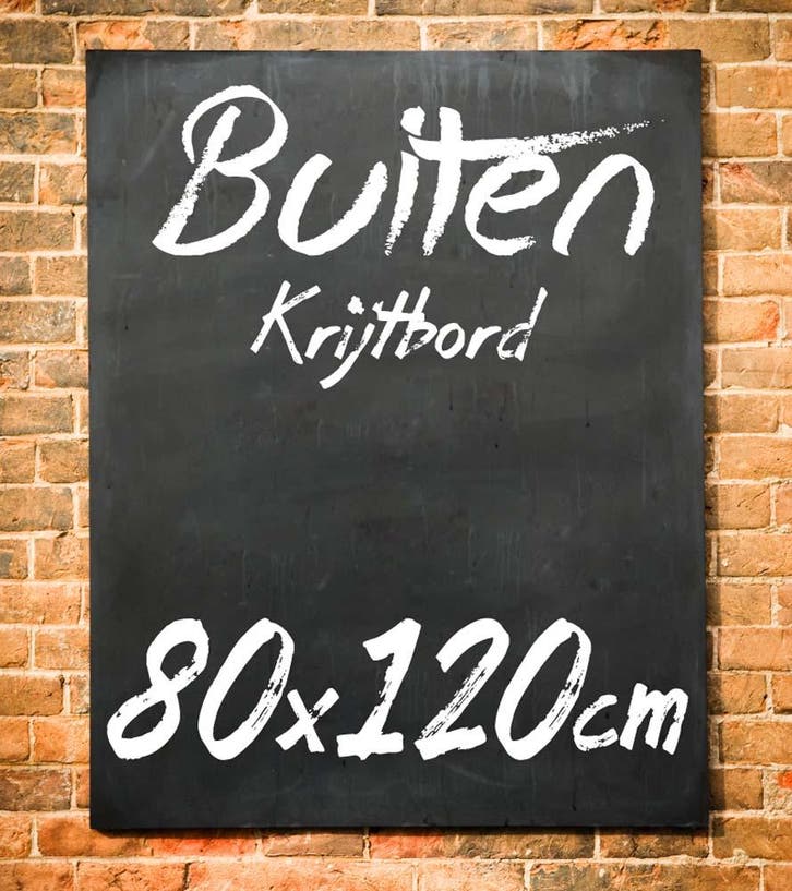 Krijtbord Buiten 80x120 cm Zonder Ophangsysteem, Maison & Meubles, Accessoires pour la Maison | Cadres, Envoi