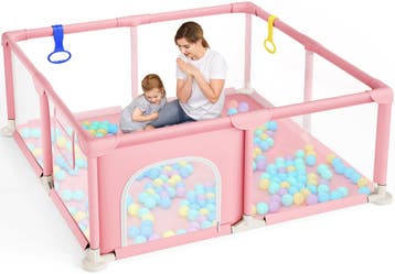 Dripex Babybox voor babys, 124 x 124 cm, box met ademend ne, Verzenden, Nieuw