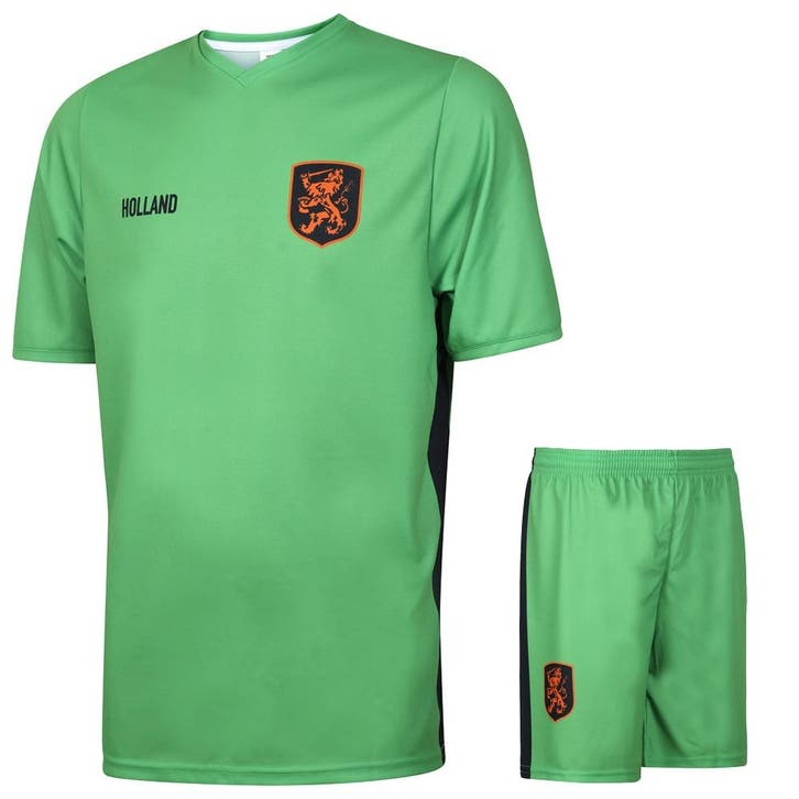 Kingdo Nederlands Elftal Keeperstenue - Eigen Naam - Groen -, Sport en Fitness, Voetbal, Overige typen, Nieuw, Verzenden