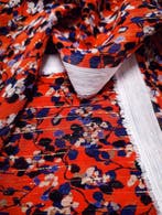 B331- 560 x 120 cm - Splendida Georgette plissé in seta -