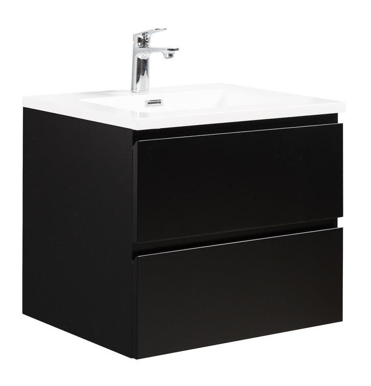 Badkamermeubel Set Angela 60cm Mat Zwart Badmeubel, Maison & Meubles, Salle de bain | Meubles de Salle de bain, Envoi