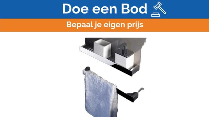 Bieden: Gessi Ispa 41700-031 chrome towel holder, Doe-het-zelf en Bouw, Sanitair, Ophalen of Verzenden