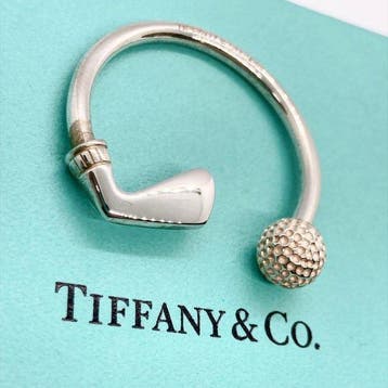 Tiffany & Co. - Golf Motif Key Ring – 925 Sterling Silver -