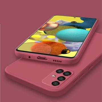 Samsung Galaxy A52 Square Silicone Hoesje - Zachte Matte, Verzenden