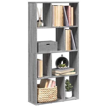 vidaXL Boekenkast 60x20x120,5 cm bewerkt hout grijs sonoma, Verzenden